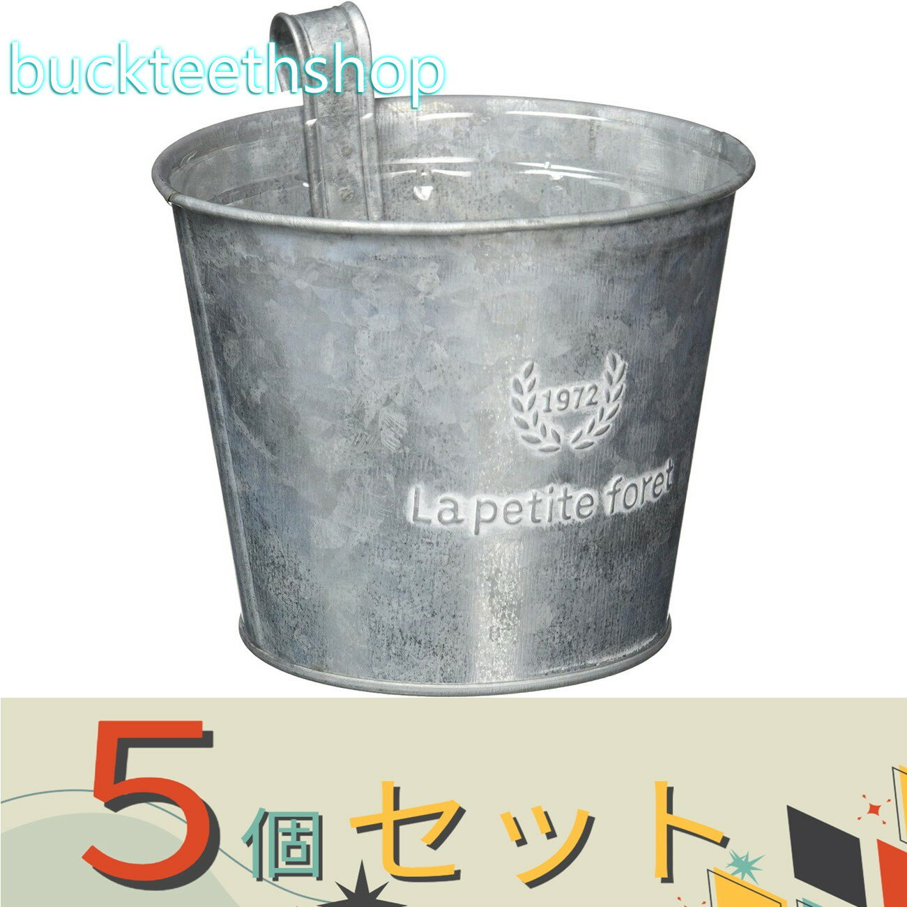 ※5個セット※（株）ケーイーアイ　シルバーブリキ　フック付　M　3396—A　（KEI）