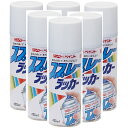 ニッペホームプロダクツ スプレーラッカー 艶消しホワイト 400ML 日本ペイント 6本セット