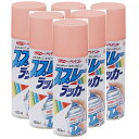 ニッペホームプロダクツ スプレーラッカー ピンク 400ML 日本ペイント 6本セット