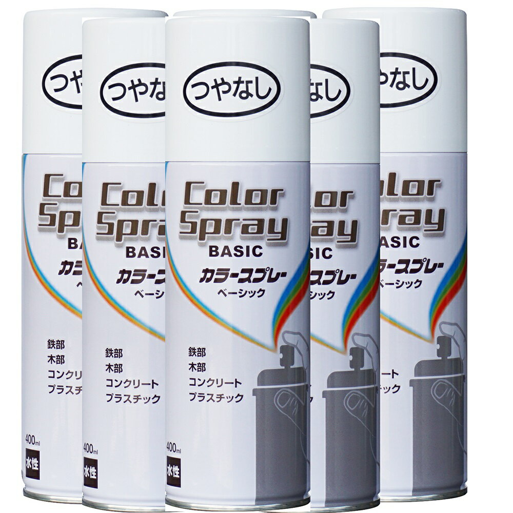 ニッペホームプロダクツ カラースプレーベーシック つやなしホワイト 400ML 日本ペイント 6本セット