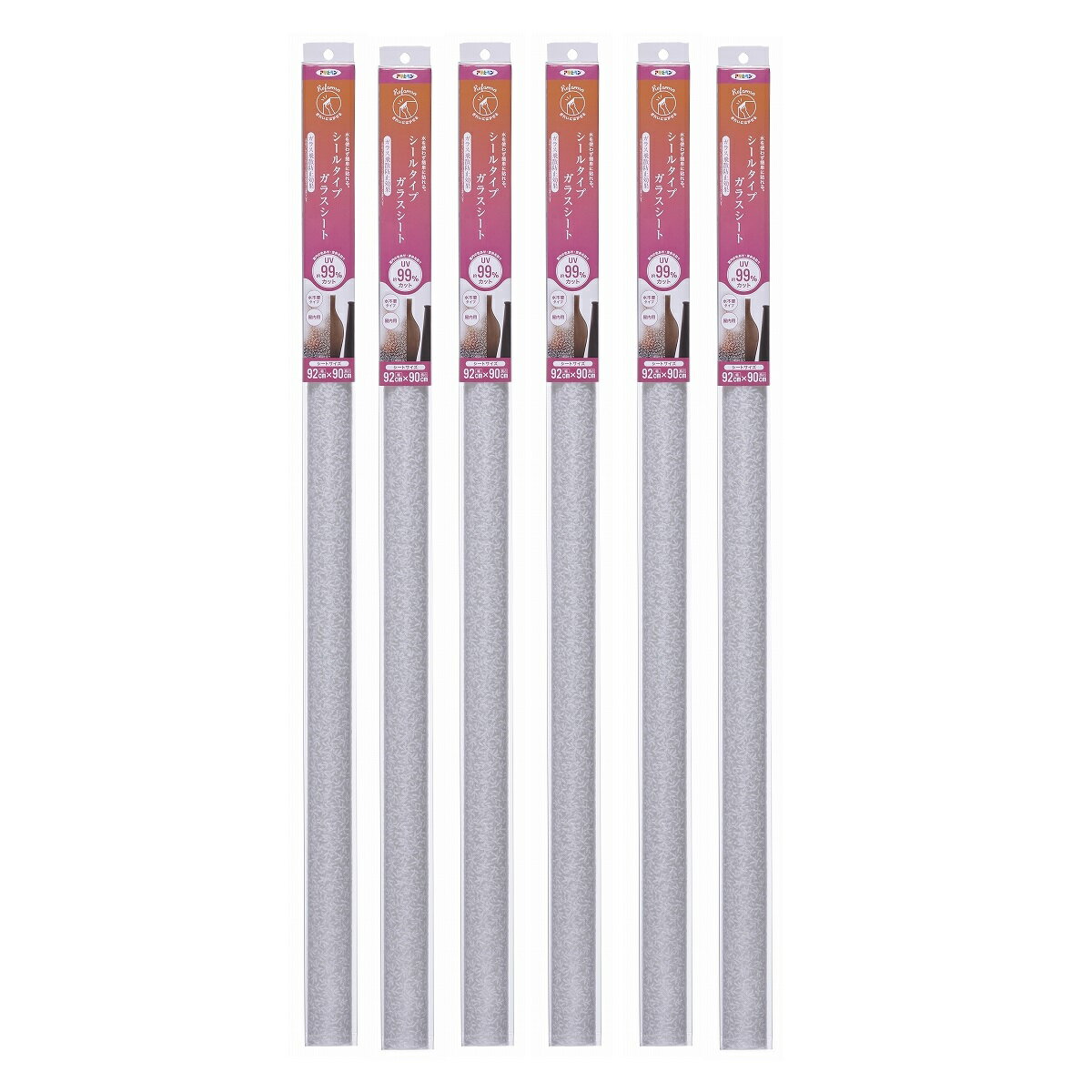 アサヒペン シールタイプガラスシート 92CMX90CM SGS−102アフィニス 6本セット