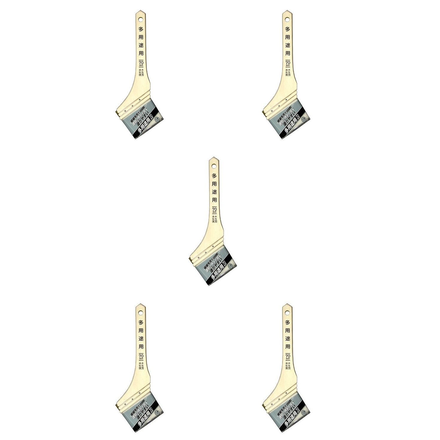 アサヒペン 多用途用（化繊タイプ） 70MM KT−70 5本セット