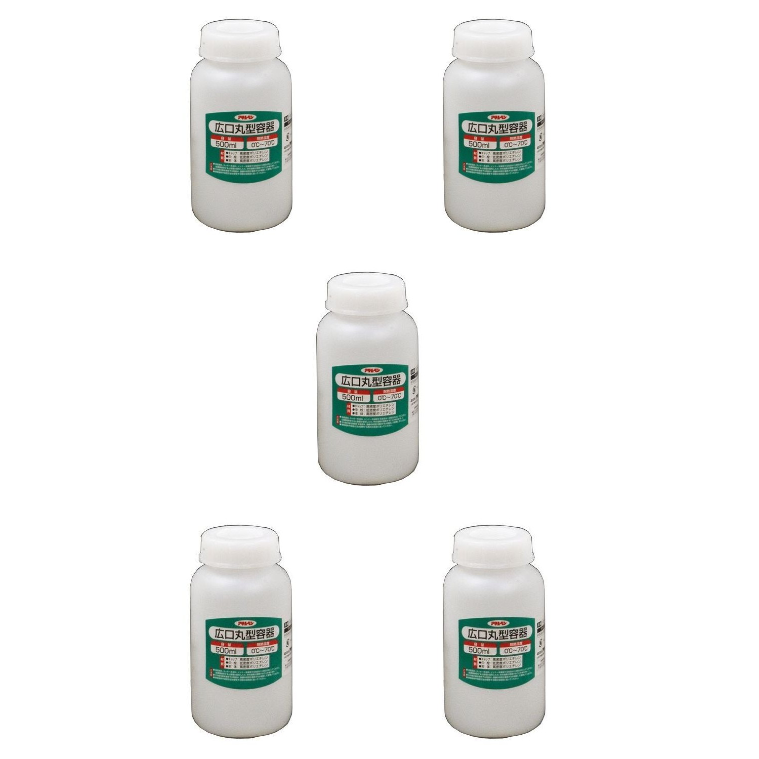 アサヒペン 広口丸型容器 500...