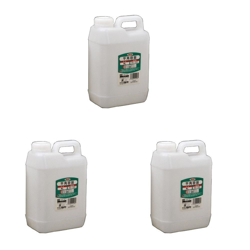 アサヒペン 平角容器 2L 1041−01 3缶セット