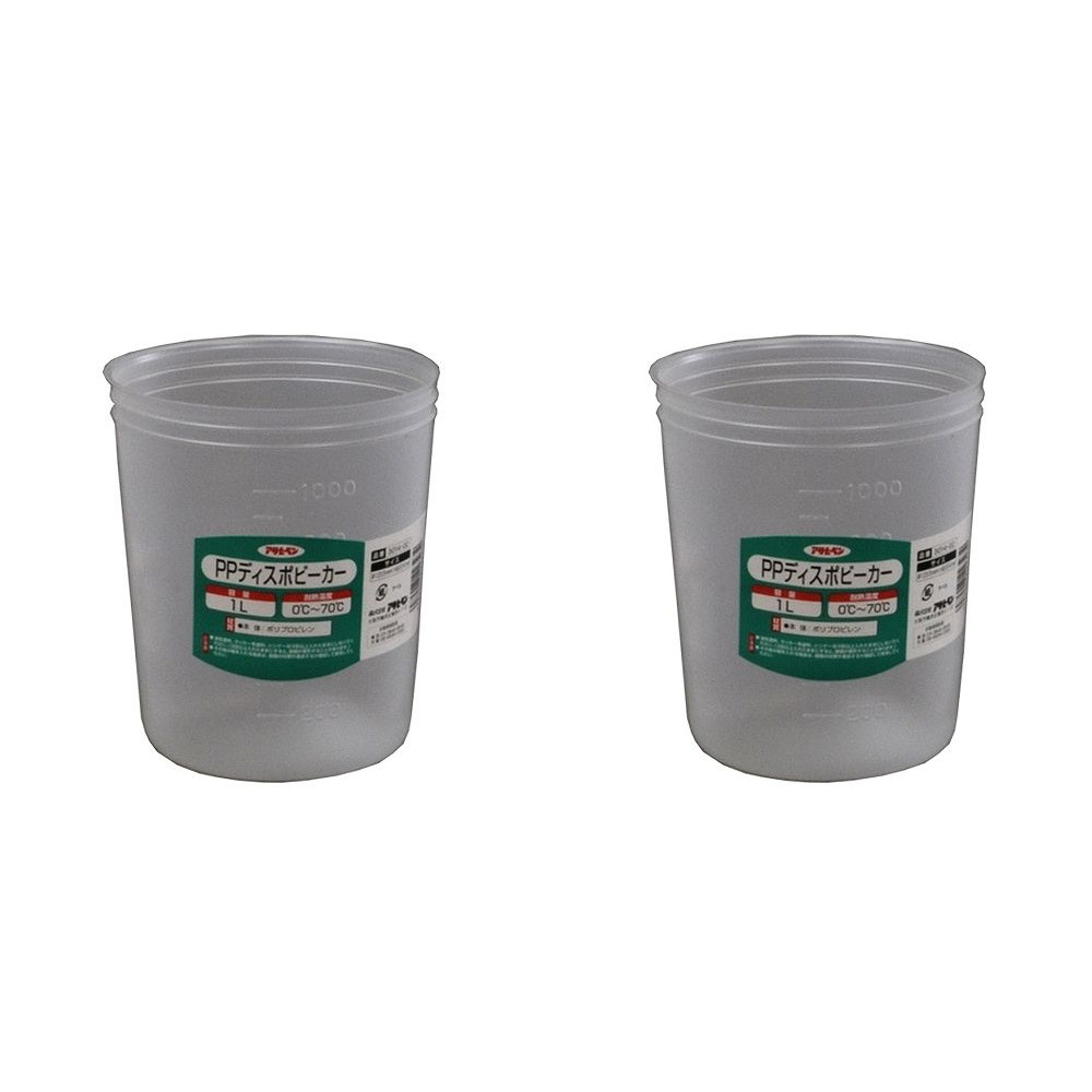 Coating, Repair, Various Materials - アサヒペン PPディスポビーカー 1L 3014−02 2個セット