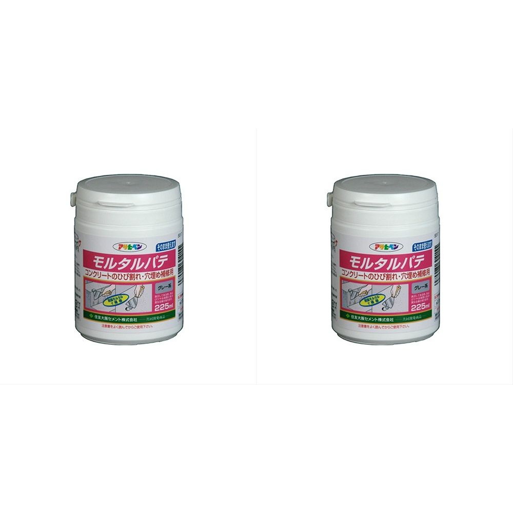 ◆コンクリートのひび割れ・穴埋め補修に◆特長◆●そのまま使えて、収縮が少ないペースト状の樹脂モルタルです。 ●屋内外に使用でき、耐久性、固着力が抜群です。 ●補修後、水性塗料が塗れます。 ◆使用用途◆●屋内外のコンクリート・モルタル・ブロック面のひび割れ・穴埋め補修。 　◆硬化時間◆夏期：（30℃）約24時間 ／ 冬期：（5℃）約36時間◆使用量の目安◆【施工面積(3mm厚仕上げ) 】　 225ml 約0.06m 2 950ml 約0.28m 2特長 　 ● そのまま使えて、収縮が少ないペースト状の樹脂モルタルです。 ● 屋内外に使用でき、耐久性、固着力が抜群です。 ● 補修後、水性塗料が塗れます。 　 用途 　 　 ●屋内外のコンクリート・モルタル・ブロック面のひび割れ・穴埋め補修。