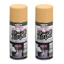 アサヒペン ストーン調スプレー 300ML テラコッタ 2缶セット