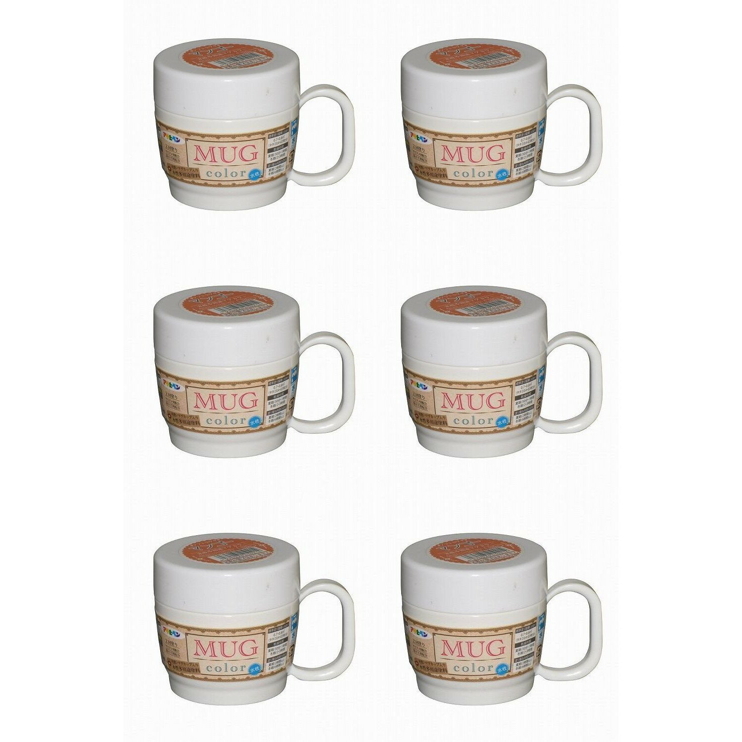 アサヒペン 水性多用途マグカラー 120ML マンゴー 6缶セット