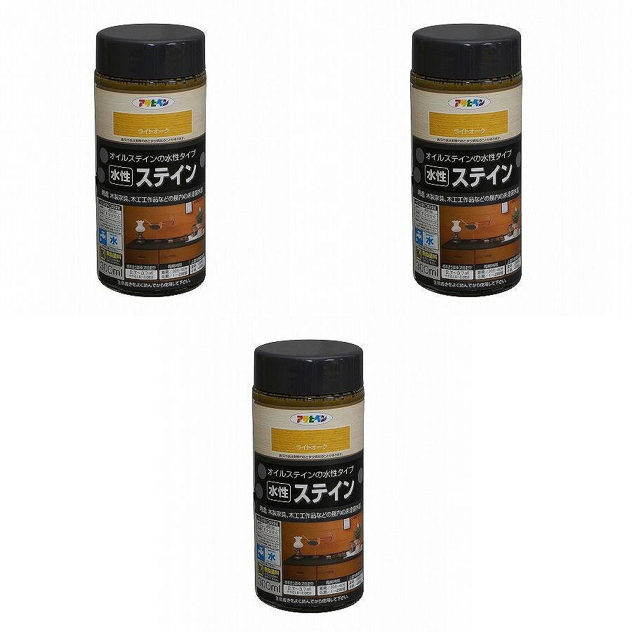 ◆浸透性・耐光性に優れ、木目が映える◆特長◆●浸透性に優れ、美しい木目に仕上がります。(特殊顔料使用) ●上塗り不要。※そのまま仕上げることが出来ますが、保護の目的で用途に応じたニス(クリヤ)の上塗りをお勧めします。 ●ラッカー系、ポリウレタン系ニスの上塗り可。 ●消防法上の非危険物。◆ポイント◆特殊顔料が木部に浸透し、美しい木目に仕上る水性タイプの着色剤◆使用用途◆●木製家具、木工作品などの屋内の未塗装木部(屋外除く) ●幅木、腰板などの屋内未塗装木製建具 ※床の着色に使用する場合は、必ず床用のニスを上塗りして下さい。 　◆うすめ方◆薄めずに塗ってください。◆乾燥時間◆夏期／30〜50分　冬期／1〜2時間◆標準塗り面積◆【2回塗り】 300ml：2.7〜3.7m 2 1L：9〜12.2m 2 2L：18〜24.4m 2特長 ●浸透性に優れ、美しい木目に仕上がります。(特殊顔料使用) ●上塗り不要。※そのまま仕上げることが出来ますが、保護の目的で用途に応じたニス(クリヤ)の上塗りをお勧めします。 ●ラッカー系、ポリウレタン系ニスの上塗り可。 ●消防法上の非危険物。 用途 ●木製家具、木工作品などの屋内の未塗装木部(屋外除く) ●幅木、腰板などの屋内未塗装木製建具 ※床の着色に使用する場合は、必ず床用のニスを上塗りして下さい。 　 乾燥時間 夏季／30〜50分 冬季／1〜2時間 標準塗り面積 （2回塗り） 300ML：2.7〜3.7平方メートル