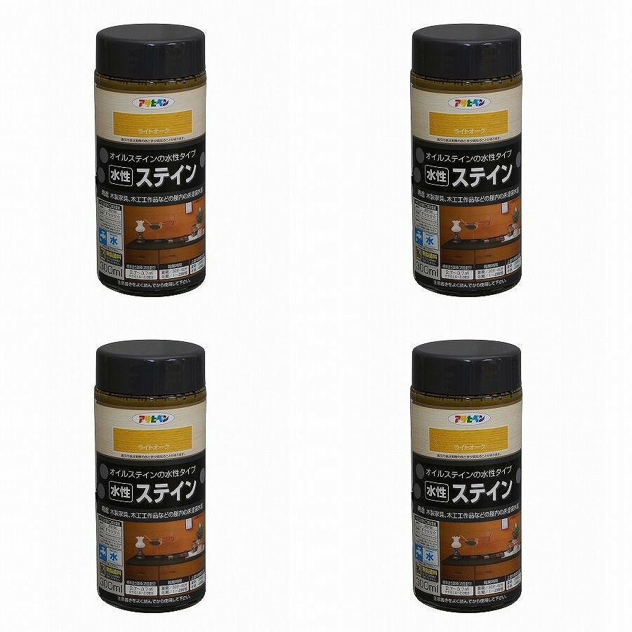 ◆浸透性・耐光性に優れ、木目が映える◆特長◆●浸透性に優れ、美しい木目に仕上がります。(特殊顔料使用) ●上塗り不要。※そのまま仕上げることが出来ますが、保護の目的で用途に応じたニス(クリヤ)の上塗りをお勧めします。 ●ラッカー系、ポリウレタン系ニスの上塗り可。 ●消防法上の非危険物。◆ポイント◆特殊顔料が木部に浸透し、美しい木目に仕上る水性タイプの着色剤◆使用用途◆●木製家具、木工作品などの屋内の未塗装木部(屋外除く) ●幅木、腰板などの屋内未塗装木製建具 ※床の着色に使用する場合は、必ず床用のニスを上塗りして下さい。 　◆うすめ方◆薄めずに塗ってください。◆乾燥時間◆夏期／30〜50分　冬期／1〜2時間◆標準塗り面積◆【2回塗り】 300ml：2.7〜3.7m 2 1L：9〜12.2m 2 2L：18〜24.4m 2特長 ●浸透性に優れ、美しい木目に仕上がります。(特殊顔料使用) ●上塗り不要。※そのまま仕上げることが出来ますが、保護の目的で用途に応じたニス(クリヤ)の上塗りをお勧めします。 ●ラッカー系、ポリウレタン系ニスの上塗り可。 ●消防法上の非危険物。 用途 ●木製家具、木工作品などの屋内の未塗装木部(屋外除く) ●幅木、腰板などの屋内未塗装木製建具 ※床の着色に使用する場合は、必ず床用のニスを上塗りして下さい。 　 乾燥時間 夏季／30〜50分 冬季／1〜2時間 標準塗り面積 （2回塗り） 300ML：2.7〜3.7平方メートル