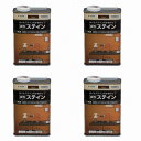 アサヒペン 水性ステイン 1L チーク 4缶セット