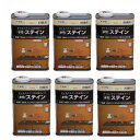 アサヒペン 水性ステイン 1L ホワイト 6缶セット