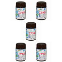 アサヒペン 水性エナメル 25ML こげ茶 5缶セット