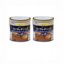 アサヒペン 水性ウレタンニス 0.7L 透明(クリヤ) 2缶セット