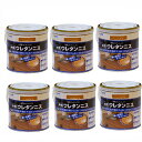 アサヒペン 水性ウレタンニス 0.7L ゴールデンオーク 6缶セット