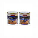 アサヒペン 水性ウレタンニス 0.7L マホガニー 2缶セット