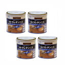 アサヒペン 水性ウレタンニス 0.7L ウォルナット 4缶セット