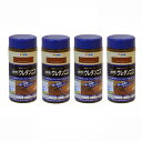 アサヒペン 水性ウレタンニス 300ML ゴールデンオーク 4缶セット