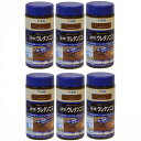アサヒペン 水性ウレタンニス 300ML ウォルナット 6缶セット