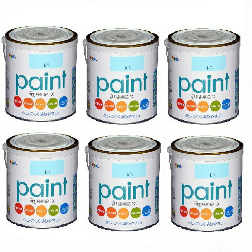 アサヒペン 水性多用途EX 0．7L 水色 6缶セット