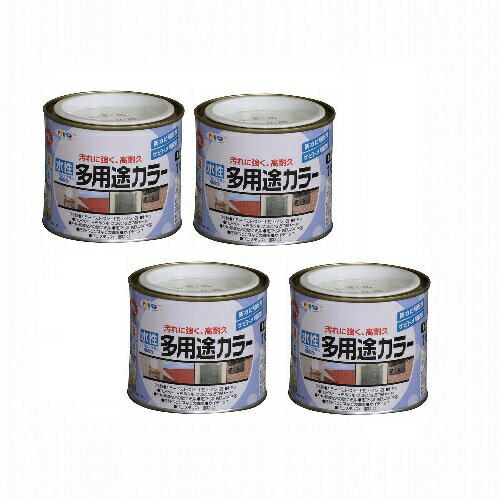 Paint - アサヒペン 水性多用途カラー 1／5L クリヤ 4缶セット