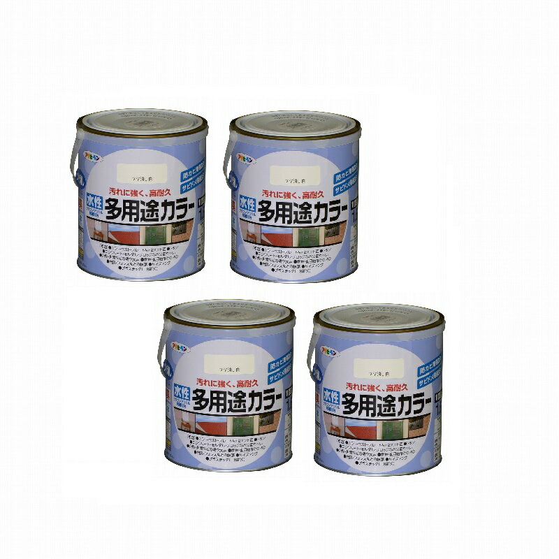 ◆水性多用途塗料 ハイコストパフォーマンスを実現◆特長◆●汚れにくく、耐久性が優れた高性能塗料です。 ●強力防カビ剤を配合していますので、長期間カビの発生を防ぎます。 ●サビドメ剤を配合していますので、サビの発生を防ぎます。 ●いやな臭いのしない無臭タイプで、1回塗りで仕上がります。 ●厚塗りしてもタレにくく、たいへん塗りやすい塗料です。◆ポイント◆・屋根材やサイディング・建材と同一色を揃えた屋内外兼用の水性シリコンアクリル樹脂塗料 ・サビドメ剤配合◆使用用途◆●カラーベスト・スレート瓦・セメント瓦・トタン屋根・トタンべい ●コンクリート・ブロック・各種サイディングなどの外壁やへい ●ドア・雨戸・ガーデン用品など屋内外の木部や家具・木工品などの木製品 ●フェンス・門扉・鉄柵・看板・おもちゃなどの鉄部、鉄製品 ●台所・居間などのしっくい・モルタル・コンクリート壁・板壁 ●発泡スチロール・アクリル・硬質塩ビのプラスチック面（他のプラスチック面には使用できません）◆注意◆いぶし瓦・釉薬瓦・モニエル瓦、カベ紙、絶えず水がかかったり、水につかるところ、いつも湿っているところ、また床面、テーブル・カウンターの天面には適しません。◆うすめ方◆塗りにくいときは水（5％以内）でうすめて下さい。◆乾燥時間◆夏期／30分〜1時間　冬期／2〜3時間◆標準塗り面積◆【1回塗り】 1/5L 1.4〜1.9m 2 0.7L 5.0〜6.6m 2 1.6L 11〜15m 2 5L 36〜47m 2 10L 71〜94m 2特長 ●汚れにくく、耐久性が優れた高性能塗料です。 ●強力防カビ剤を配合していますので、長期間カビの発生を防ぎます。 ●サビドメ剤を配合していますので、サビの発生を防ぎます。 ●いやな臭いのしない無臭タイプで、1回塗りで仕上がります。 ●厚塗りしてもタレにくく、たいへん塗りやすい塗料です。 ポイント ・屋根材やサイディング・建材と同一色を揃えた屋内外兼用の水性シリコンアクリル樹脂塗料 ・サビドメ剤配合 用途 ●カラーベスト・スレート瓦・セメント瓦・トタン屋根・トタンべい ●コンクリート・ブロック・各種サイディングなどの外壁やへい ●ドア・雨戸・ガーデン用品など屋内外の木部や家具・木工品などの木製品 ●フェンス・門扉・鉄柵・看板・おもちゃなどの鉄部、鉄製品 ●台所・居間などのしっくい・モルタル・コンクリート壁・板壁 ●発泡スチロール・アクリル・硬質塩ビのプラスチック面（他のプラスチック面には使用できません）