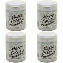 アサヒペン 水性多用途ペイントマットカラー 180ML アンティークブルー 4缶セット