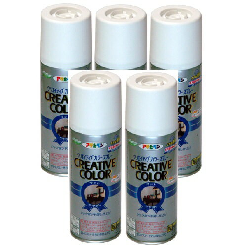 アサヒペン クリエイティブカラースプレー 300ML 04オールドグリーン 5缶セット