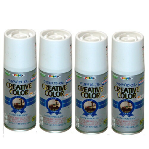 アサヒペン クリエイティブカラースプレー 100ML 36ミスティーピーチ 4缶セット
