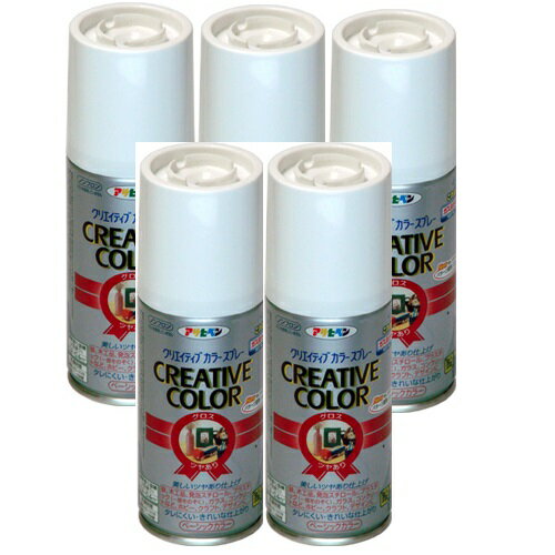 アサヒペン クリエイティブカラースプレー 100ML 68トロピカルグリーン 5缶セット