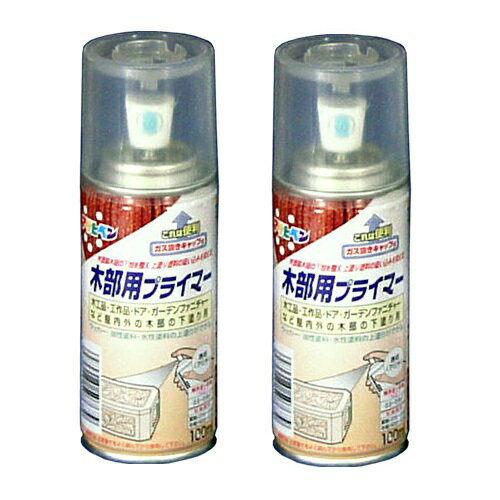 アサヒペン 木部用プライマー 100ML クリヤ 2缶セット