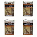 アサヒペン オイルステイン 1L マホガニー 4缶セット