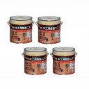 アサヒペン 木工用着色ニス 0.7L 透明(クリヤ) 4缶セット
