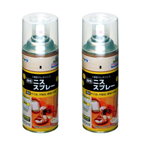 ◆簡単なスプレー式のニス◆特長◆●着色と美しいツヤだしが同時にでき、木目を生かした美しいツヤに仕上がります。(ツヤ消しクリヤを除く) ●摩擦、衝撃に強く、耐久性に優れているので、木製家具、木工品、廊下、建物木部のニス仕上げに最適です。 ●スプレーなので、簡単に使用できます。 ●使用後安心して捨てられる、ガス抜きキャップ付◆ポイント◆着色とニス塗りが同時にでき、摩擦や衝撃に強い1液のウレタンニススプレー◆使用用途◆●木製家具、木工品、フローリング、屋内外の木部、木製品。 ◆乾燥時間◆夏期／1〜2時間　冬期／3〜6時間 ◆標準塗り面積◆【2回塗り】 0.7〜1.1m 2特徴 ● 着色と美しいツヤだしが同時にでき、木目を生かした美しいツヤに仕上がります。(ツヤ消しクリヤを除く) ● 摩擦、衝撃に強く、耐久性に優れているので、木製家具、木工品、廊下、建物木部のニス仕上げに最適です。 ● スプレーなので、簡単に使用できます。 ● 使用後安心して捨てられる、ガス抜きキャップ付。 用途 ● 木製家具、木工品、フローリング、屋内外の木部、木製品。 乾燥時間夏期／1〜2時間　　冬期／3〜6時間 標準塗り面積【2回塗り】 420ml 0.7〜1.1平方メートル (タタミ0.4〜0.6枚分)