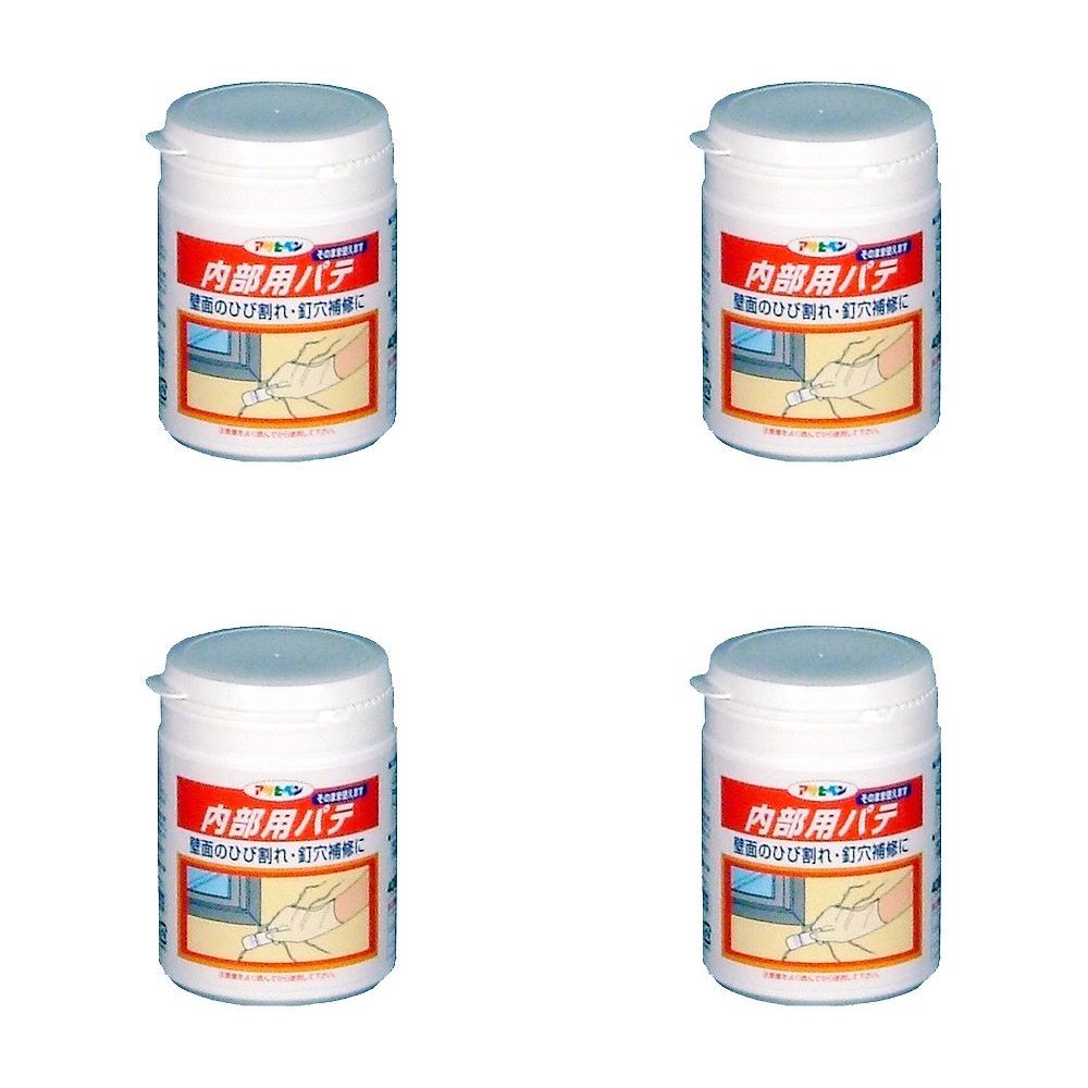 アサヒペン 内部用パテ 400G ホワイト 4個セット