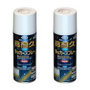 アサヒペン 高耐久ラッカースプレー300ML クリヤ 2缶セット