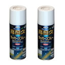 アサヒペン 高耐久ラッカースプレー 300ML つや消しクリヤ 2缶セット