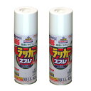 アサヒペン アスペンラッカースプレー 420ML ツヤ消しクリヤ 2缶セット