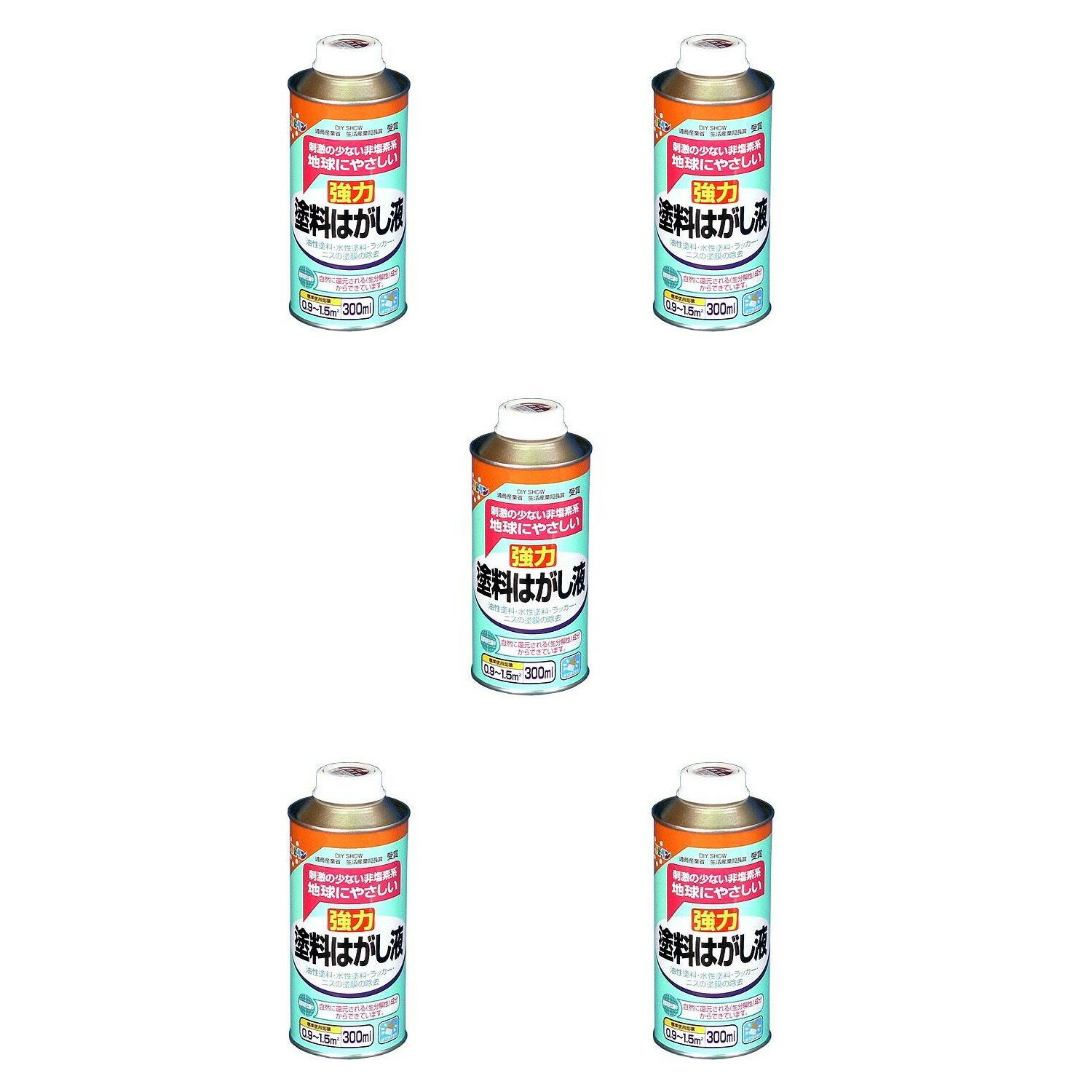 ◆鉄部、木部、コンクリート部に塗られた塗膜をはがす◆特長◆●塩素系溶剤を一切含まない‘地球と人にやさしい’生分解性塗料はがし剤です。(国際特許出願中) ●はがした塗膜は水で洗い流すことができ、処理が簡単です。 ●手についてもピリピリせず、人体にも安全です。 ●塩素系はがし剤のような、環境基本法・水質汚濁防止法・水道法等による規制がないので安心して使えます。◆ポイント◆油性、合成樹脂系、水性およびラッカー系の塗料やニスをはがす、刺激の少ない非塩素系塗料はがし剤◆使用用途◆●鉄部、木部、コンクリート部に塗られた塗膜をはがすのに。 ●油性、合成樹脂系及び水性、ラッカー系の塗料やニスの塗膜をはがすのに。 ◆標準塗り面積◆【標準使用面積】 100ml：0.3〜0.5m 2 300ml：0.9〜1.5m 2 1L：3〜5m 2 　特長 ● 塩素系溶剤を一切含まない‘地球と人にやさしい’生分解性塗料はがし剤です。(国際特許出願中) ● はがした塗膜は水で洗い流すことができ、処理が簡単です。 ● 手についてもピリピリせず、人体にも安全です。 ● 塩素系はがし剤のような、環境基本法・水質汚濁防止法・水道法等による規制がないので安心して使えます。 用途 ● 鉄部、木部、コンクリート部に塗られた塗膜をはがすのに。 ● 油性、合成樹脂系及び水性、ラッカー系の塗料やニスの塗膜をはがすのに。