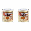 アトムハウスペイント 水性ウッドエバープロテクト 0.7L チーク 2缶セット