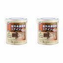アトムハウスペイント 水性ウッドエバープロテクト 1.6L オールナット 2缶セット