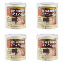 アトムハウスペイント 水性ウッドエバープロテクト 1.6L ダークオーク 4缶セット