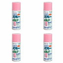 アトムハウスペイント 水性スプレー 300ML パステルピンク 4缶セット