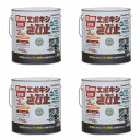 アトムハウスペイント 油性エポキシさび止め 3L グレー 4缶セット