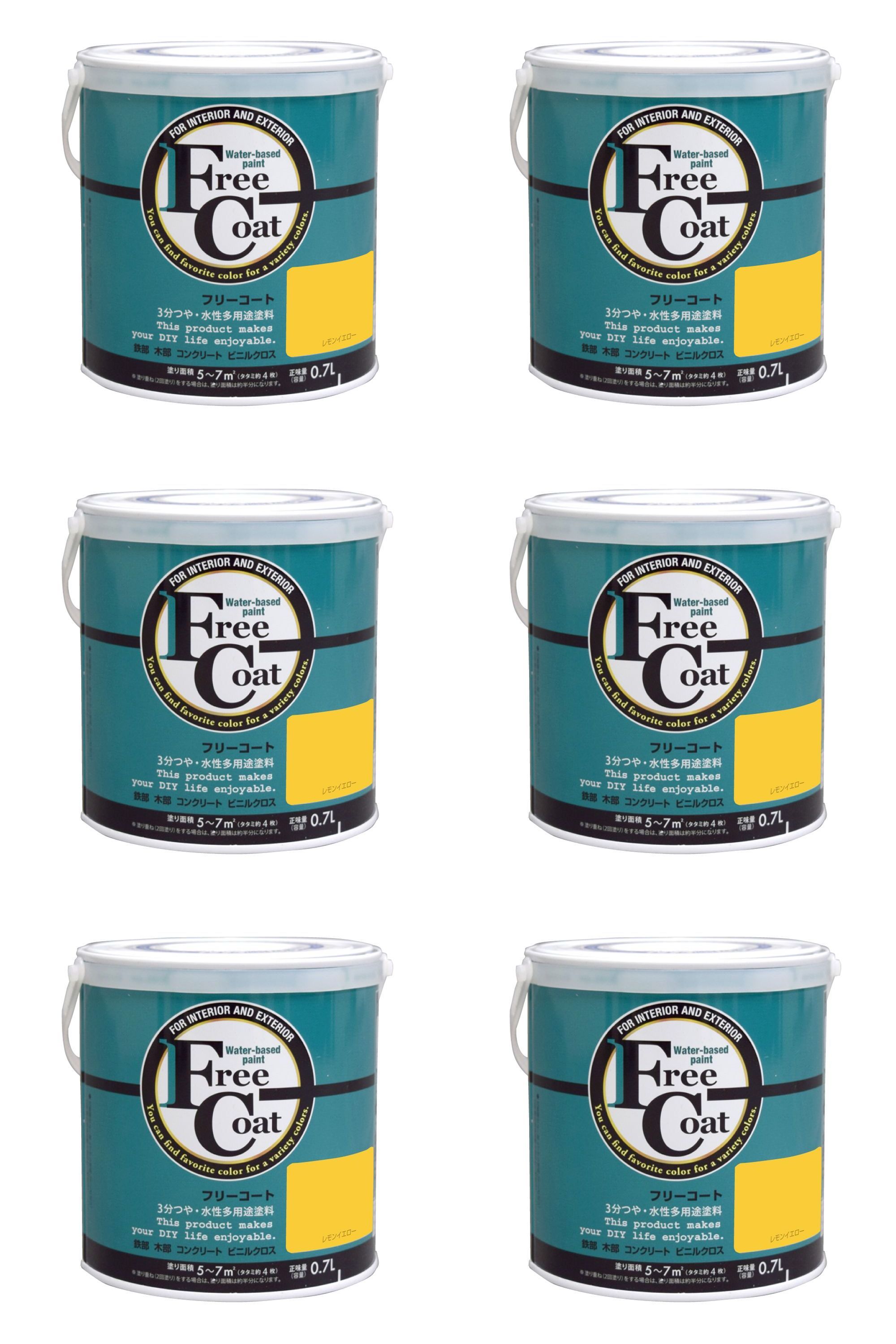 ※色見本はご使用端末により若干の誤差がございますので、ご注意ください。 【特長】 ・リノベーション・リメイクにお奨めのセミグロスペイント。 ・つや消しタイプより汚れに強く、塗りやすい塗料です。 ・多用途塗料でも塗れない、「かべ紙（ビニルクロス）」にも塗装が可能です。 ・つやを抑えた（3分つや）塗料ですので、落ち着いた仕上がり感が得られます。 ・嫌な臭いのしない、低臭タイプの水性塗料です。 【属性・仕上がり感・塗り回数】 ・水性半つや仕上げ/1回塗り（薄く2回塗りを推奨） 【用途】 ・＜室内＞砂壁、京かべ、繊維かべ、ビニールクロス ・＜屋外＞コンクリート、モルタル、鉄部、木部、ブロック塀 ・＜屋外木部＞ラティス、ベンチ、外板、戸袋等 【塗り面積】 ・200ML : 約2m2　(タタミ枚数換算 約 1.3枚) ・0.7L : 5 〜 7m2　(タタミ枚数換算 約 4枚) ・1.6L : 10 〜 15m2 (タタミ枚数換算 約 8枚) ・ 3L : 19 〜 28m2 (タタミ枚数換算 約14枚) ・ 7L : 50 〜 70m2 (タタミ枚数換算 約40枚) ・14L :100 〜 140m2 (タタミ枚数換算 約80枚) 【表面乾燥時間】 ・夏期　約1時間、冬期　2〜3時間 ※気温23℃、湿度50%時の場合。 【うすめ液/刷毛洗い】 ・通常/不要、濃い時/水 ・ハケ洗い：水 【使用上の注意】・鉄部の塗装は錆が激しい場合、さび止め塗料を塗ってからの上塗りをお奨めします。 ・冬季は乾燥不良を避けるため、日中に塗装が終了するように作業してください。 結露等により、剥がれの原因となります。0