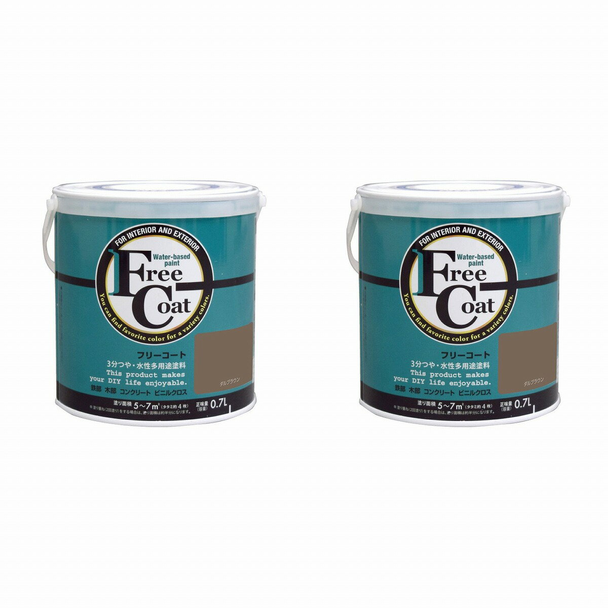 ※色見本はご使用端末により若干の誤差がございますので、ご注意ください。 【特長】 ・リノベーション・リメイクにお奨めのセミグロスペイント。 ・つや消しタイプより汚れに強く、塗りやすい塗料です。 ・多用途塗料でも塗れない、「かべ紙（ビニルクロス）」にも塗装が可能です。 ・つやを抑えた（3分つや）塗料ですので、落ち着いた仕上がり感が得られます。 ・嫌な臭いのしない、低臭タイプの水性塗料です。 【属性・仕上がり感・塗り回数】 ・水性半つや仕上げ/1回塗り（薄く2回塗りを推奨） 【用途】 ・＜室内＞砂壁、京かべ、繊維かべ、ビニールクロス ・＜屋外＞コンクリート、モルタル、鉄部、木部、ブロック塀 ・＜屋外木部＞ラティス、ベンチ、外板、戸袋等 【塗り面積】 ・200ML : 約2m2　(タタミ枚数換算 約 1.3枚) ・0.7L : 5 〜 7m2　(タタミ枚数換算 約 4枚) ・1.6L : 10 〜 15m2 (タタミ枚数換算 約 8枚) ・ 3L : 19 〜 28m2 (タタミ枚数換算 約14枚) ・ 7L : 50 〜 70m2 (タタミ枚数換算 約40枚) ・14L :100 〜 140m2 (タタミ枚数換算 約80枚) 【表面乾燥時間】 ・夏期　約1時間、冬期　2〜3時間 ※気温23℃、湿度50%時の場合。 【うすめ液/刷毛洗い】 ・通常/不要、濃い時/水 ・ハケ洗い：水 【使用上の注意】・鉄部の塗装は錆が激しい場合、さび止め塗料を塗ってからの上塗りをお奨めします。 ・冬季は乾燥不良を避けるため、日中に塗装が終了するように作業してください。 結露等により、剥がれの原因となります。0