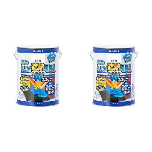 カンペハピオ 水性シリコン遮熱屋根用 ホワイト 3L 2缶セット