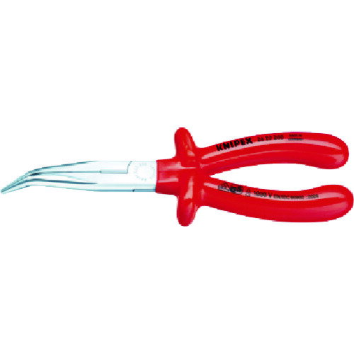 【あす楽対応・送料無料】KNIPEX　2627−200　絶縁40度先曲ラジオペンチ　1000V