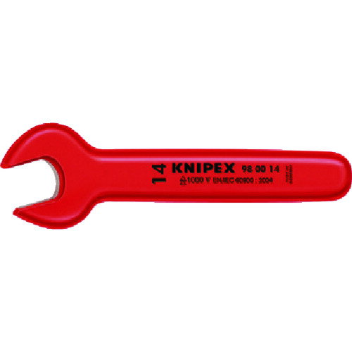 【あす楽対応・送料無料】KNIPEX　絶縁片口スパナ　14mm(4.0)