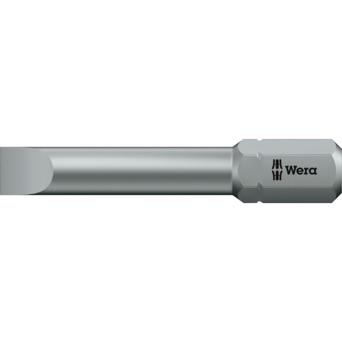 Wera　800／2Z　ビット　2．0X12．0 JAN：4013288011305 メーカー：Wera社 / ブランド：Wera / 原産国：チェコ 特長 ●インパクトドライバー用のビットです。 仕様 ●刃先：［［−］］12.0●全長(mm)：41●シャンク径：5/16 仕様（詳細） ●REACH対応品 材質／仕上 ●特殊合金鋼